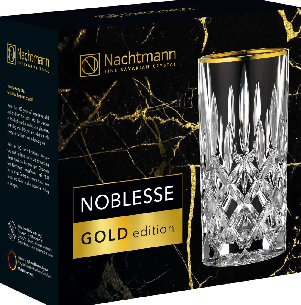 Barstuff Longdrinkglas Noblesse Gold, Nachtmann - 375ml