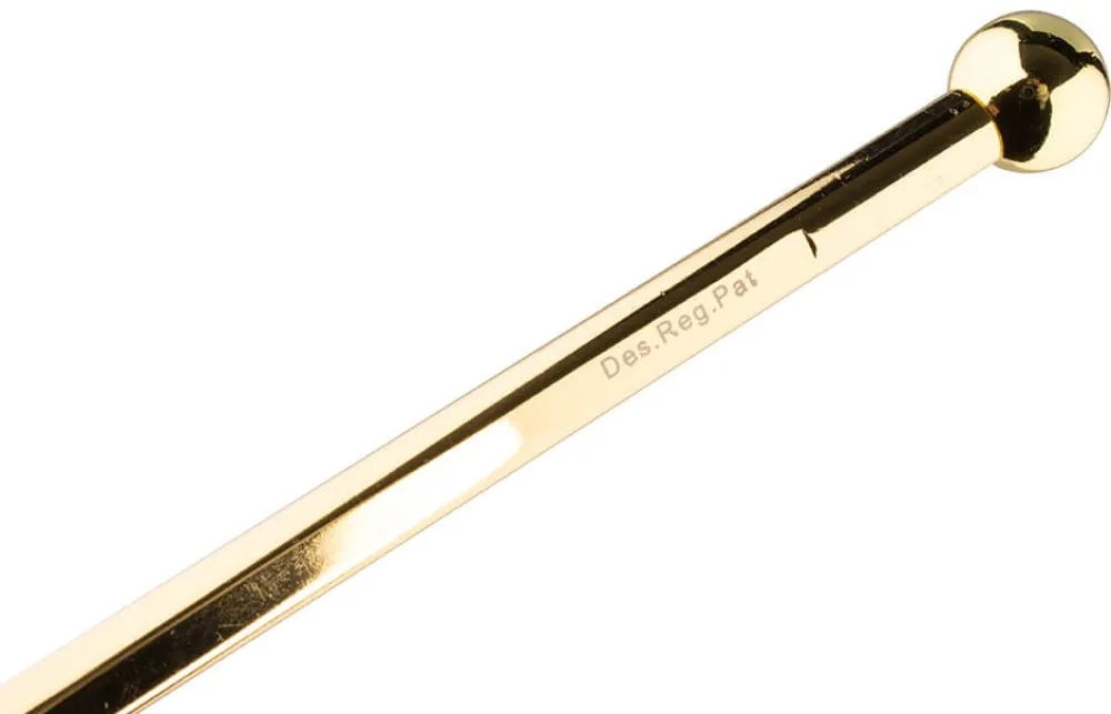 Barstuff Lux Swizzlestick, goldfarben, Überbartools - 40cm