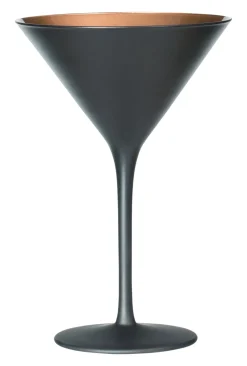 Barstuff Martiniglas, matt schwarz/bronze, Elements Stölzle - 240ml