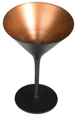 Barstuff Martiniglas, matt schwarz/bronze, Elements Stölzle - 240ml