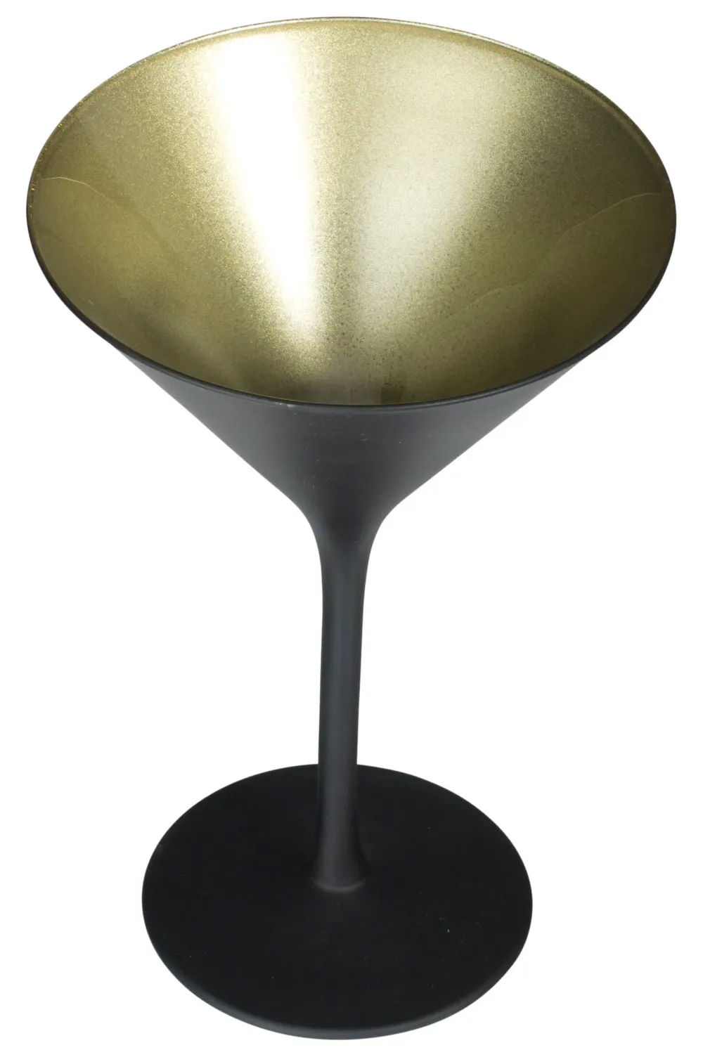 Barstuff Martiniglas, matt schwarz/gold, Elements Stölzle - 240ml