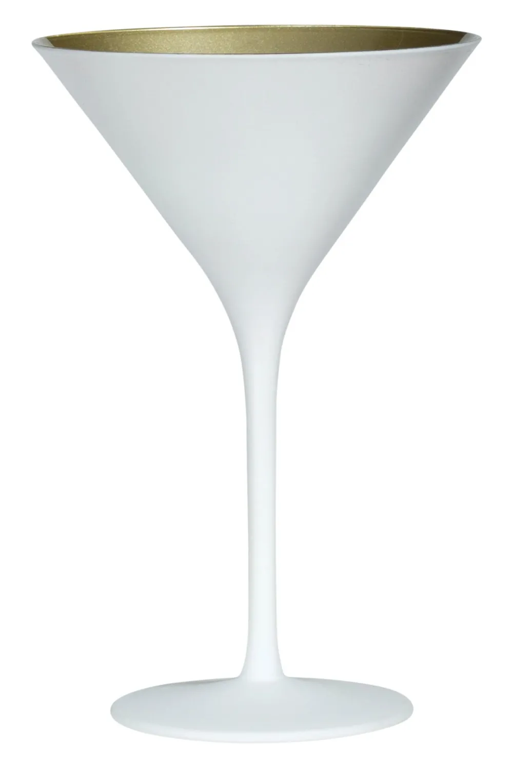 Barstuff Martiniglas, matt weiß/gold, Elements Stölzle - 240ml