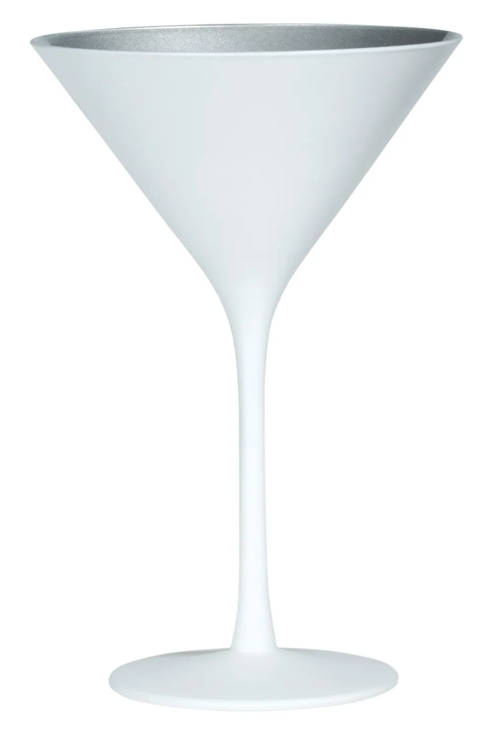 Barstuff Martiniglas, matt weiß/silber, Elements Stölzle - 240ml