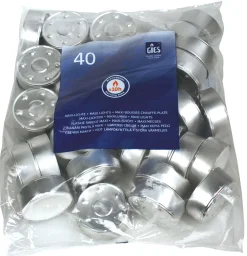 Barstuff Maxi Teelichter, Gies, 10 Std, 23x59mm - weiß (40 Stk.)