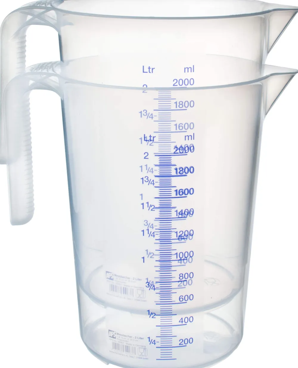Barstuff Messbecher stapelbar, PP - Skalierung bis 2000ml