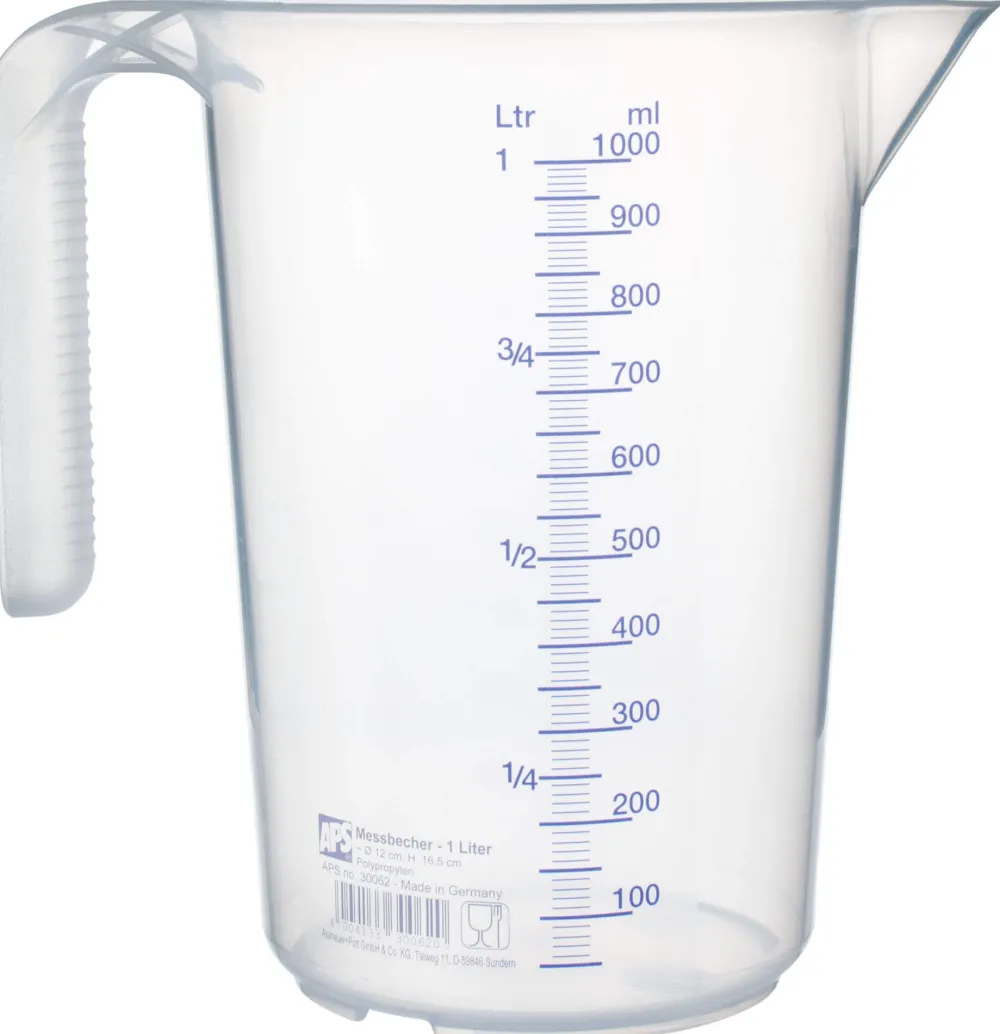 Barstuff Messbecher stapelbar, PP - Skalierung bis 1000ml