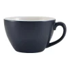 Barstuff Milchkaffee Tasse Porzellan matt blau – 340 ml (6 Stk.)