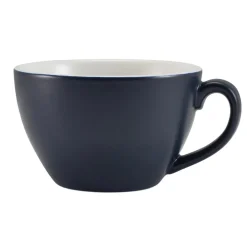 Barstuff Milchkaffee Tasse Porzellan matt blau – 340 ml (6 Stk.)