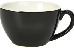 Barstuff Milchkaffee Tasse schwarz - 340ml (6 Stk.)