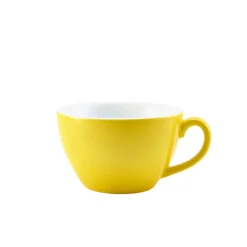 Barstuff Milchkaffee-Tasse Porzellan gelb – 340 ml (6 Stk.)