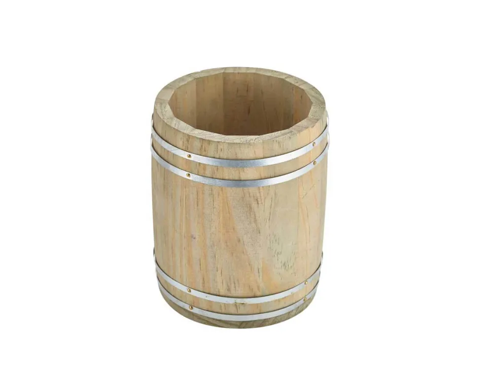 Barstuff Mini Holzfass hoch - 11,5x13,8cm
