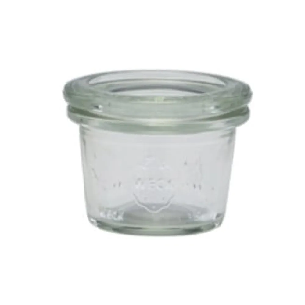 Barstuff Mini WECK-Glas mit Deckel - 35ml / 4,5x3,5cm (24 Stk.)