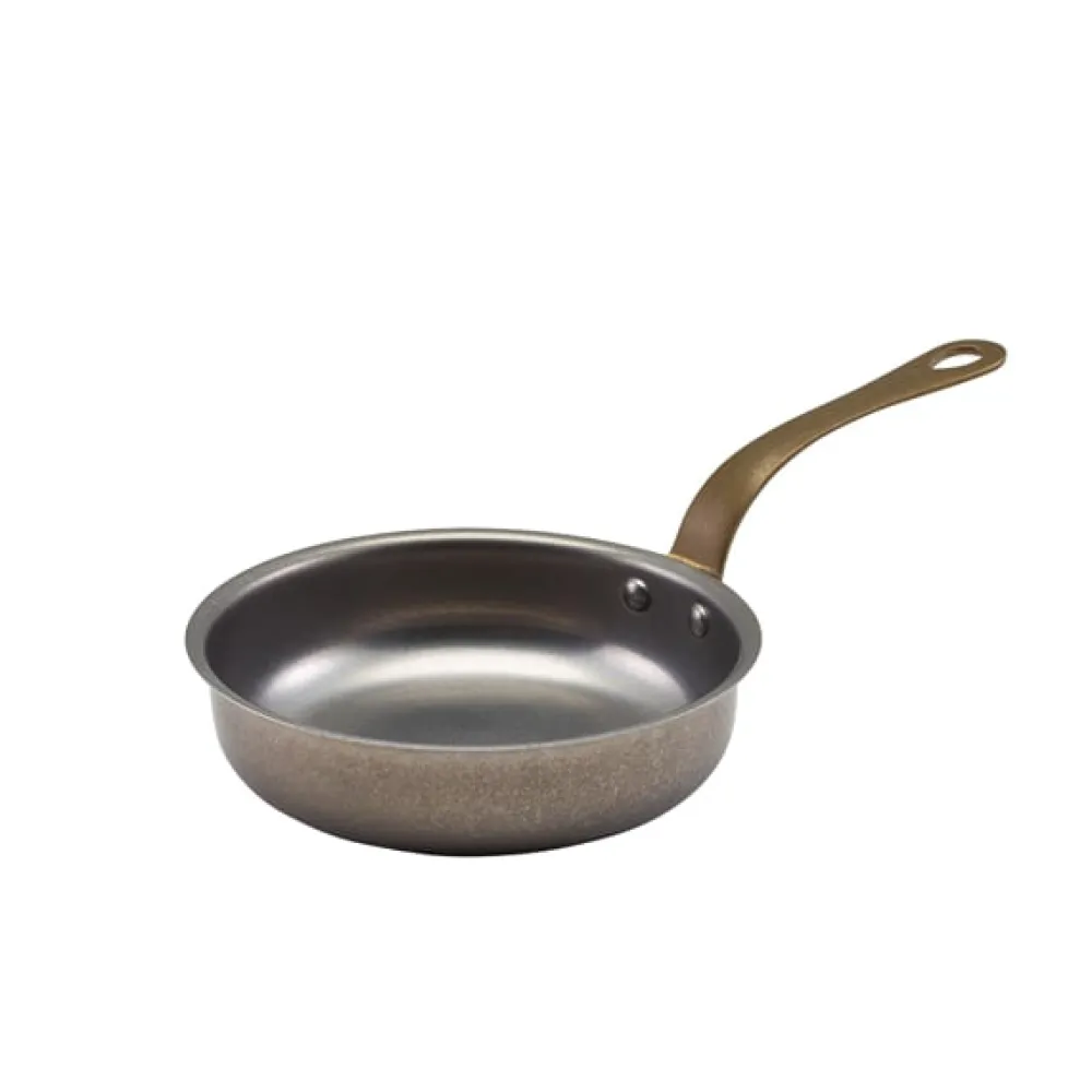 Barstuff Mini-Pfanne, Edelstahl vintage - 13,5 x 3,75 cm (6 Stk.)