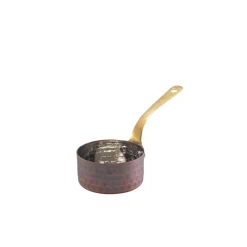 Barstuff Mini-Saucentopf, Edelstahl antik-kupferfarben - 7 x 3,75 cm (6 Stk.)