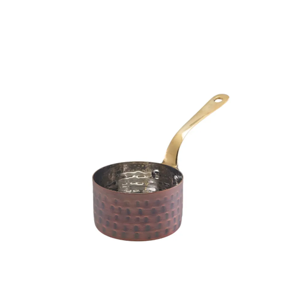 Barstuff Mini-Saucentopf, Edelstahl antik-kupferfarben - 7,8 x 4,5 cm (6 Stk.)