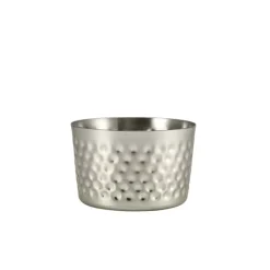 Barstuff Mini-Servierbecher, Edelstahl gehämmert - 8x5cm (12 Stk.)