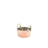 Barstuff Mini-Topf, Edelstahl gehämmert, kupferfarben - 7,5 x 4 cm (12 Stk.)