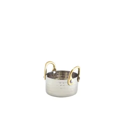 Barstuff Mini-Topf, Edelstahl gehämmert - 7,5 x 4 cm (12 Stk.)