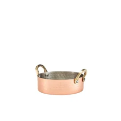 Barstuff Mini-Topf, Edelstahl gehämmert, kupferfarben - 12 x 3,5 cm (12 Stk.)