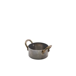 Barstuff Mini-Topf, Edelstahl vintage - 7 x 3,75 cm (6 Stk.)