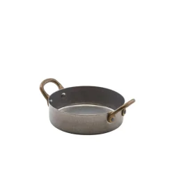 Barstuff Mini-Topf, Edelstahl vintage - 12,25 x 3,5 cm (6 Stk.)