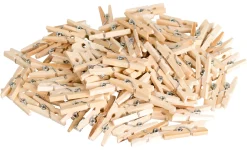 Barstuff Mini-Wäscheklammern / Glasmerker, Holz - 25mm (100 Stk.)