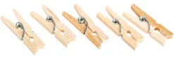 Barstuff Mini-Wäscheklammern / Glasmerker, Holz - 25mm (100 Stk.)