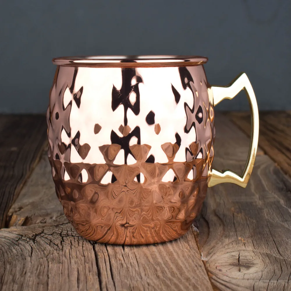 Barstuff Moscow Mule Becher Pineapple, Edelstahl kupferfarben - 550ml