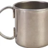 Barstuff Moscow Mule Becher zylindrisch, Vintage Edelstahl - 500ml