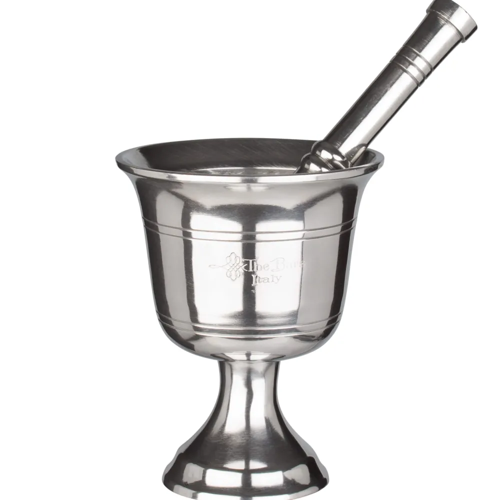 Barstuff Mörser und Stößel, Metall - B-Ware