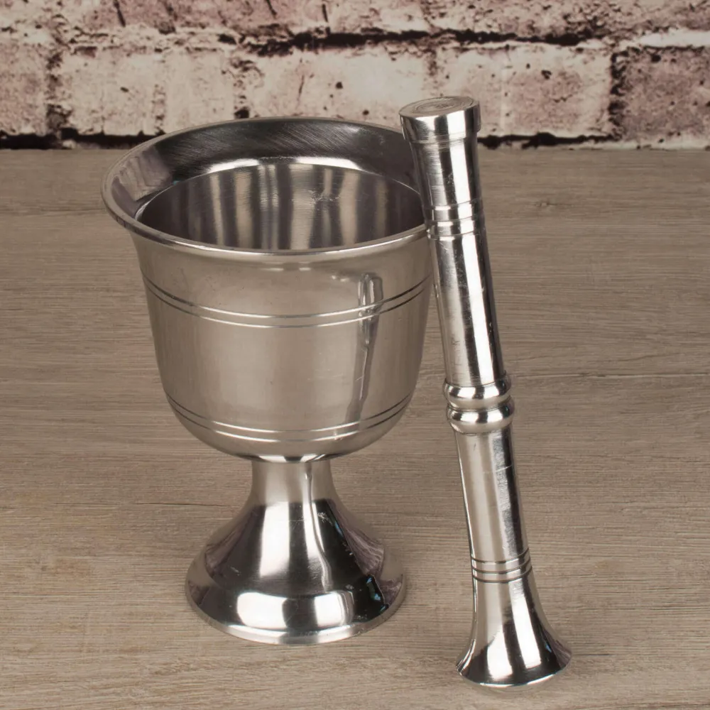 Barstuff Mörser und Stößel, Metall - B-Ware