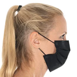Barstuff Mundschutz / OP -Maske, 3 lagig, Typ II (98%), PP - schwarz (50 Stk.)
