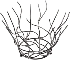 Barstuff Obstkorb Nest, Stahl schwarz - 21x30cm
