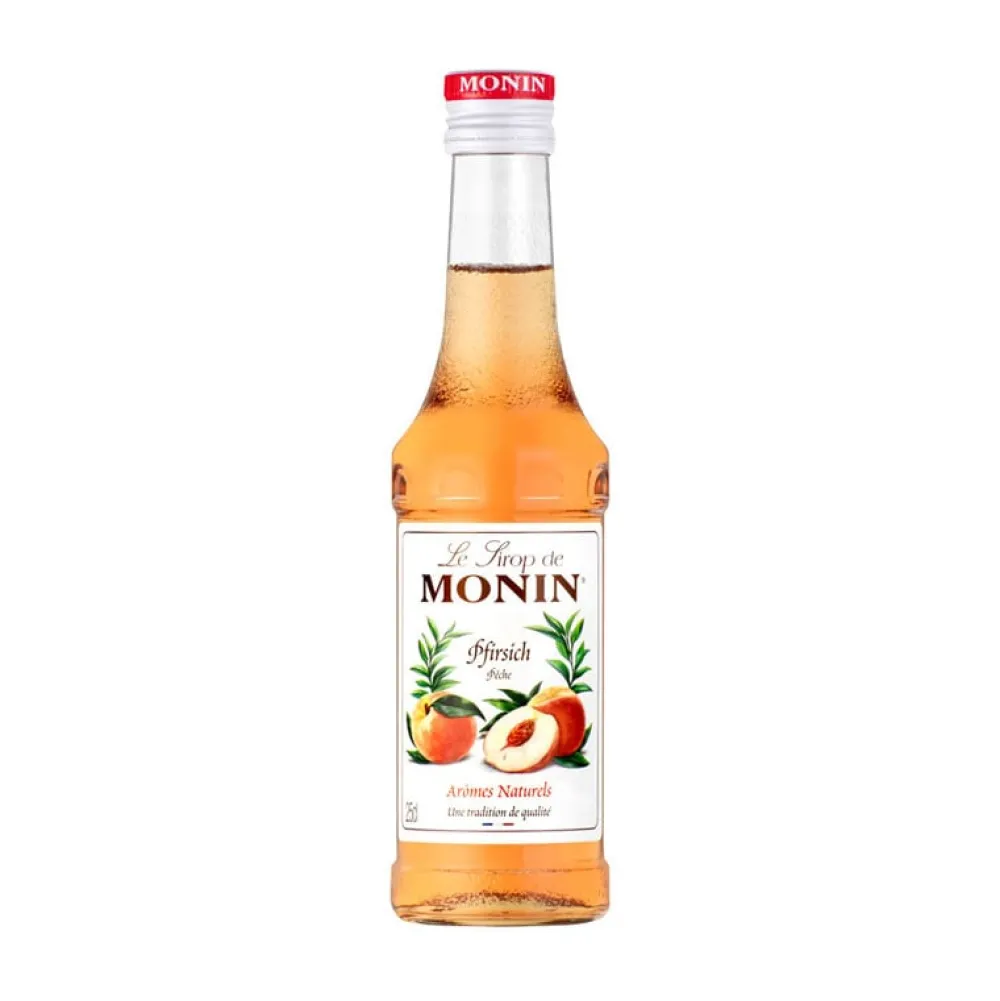 Barstuff Pfirsich - Monin Sirup Kleinflasche (0,25l)