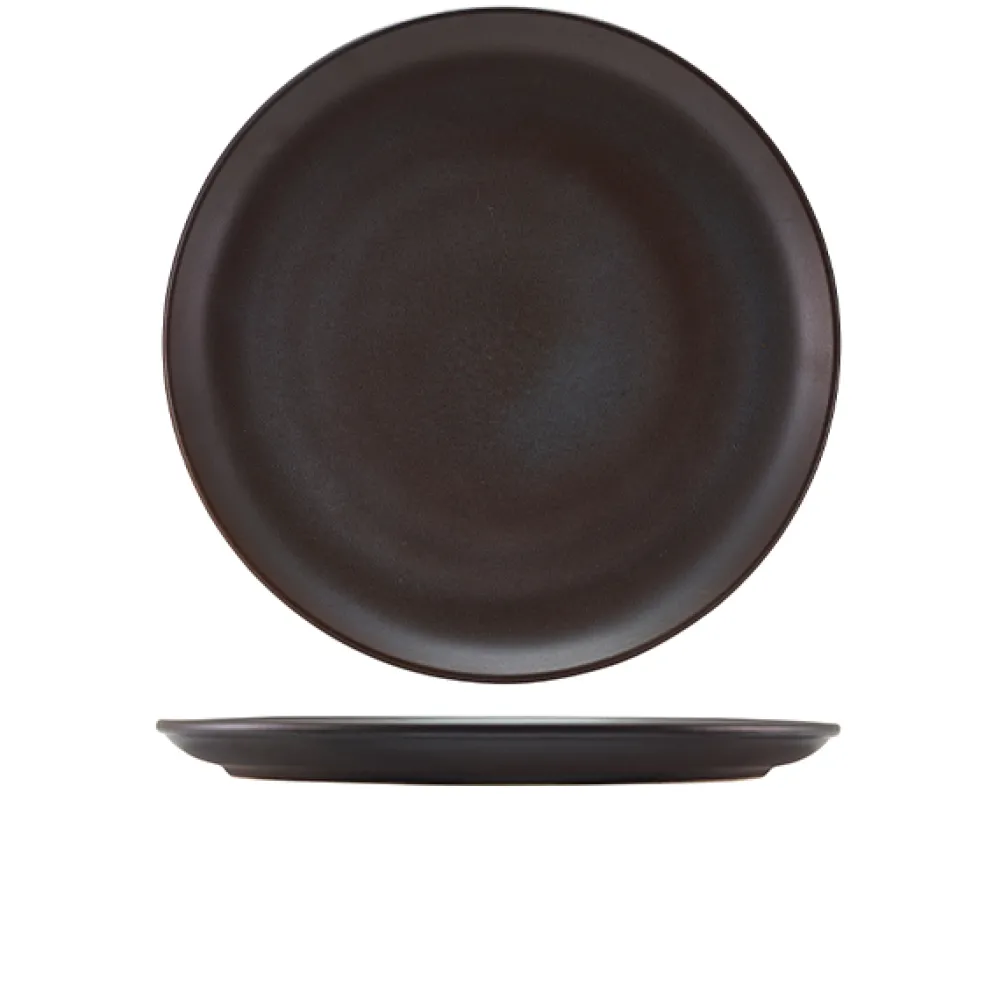 Barstuff Pizzateller Antigo Steingut Antikbronze – 33,5 cm (6 Stk.)
