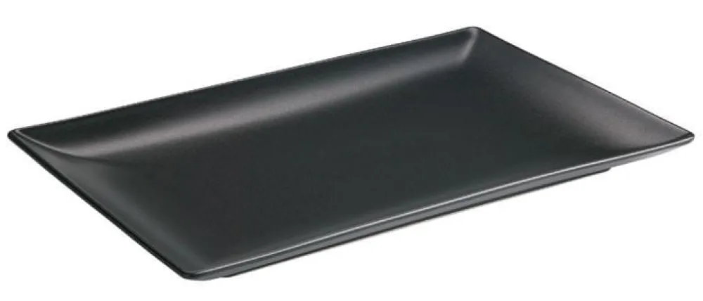 Barstuff Platte Luna Stoneware, schwarz - 30x20cm (6 Stk.)