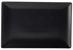 Barstuff Platte Luna Stoneware, schwarz - 30x20cm (6 Stk.)