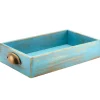 Barstuff Präsentationsschublade, Akazienholz, 32,5x18,7x7cm (GN 1/3) - blau