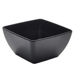 Barstuff Quadratische Schüssel, Melamin schwarz - 2,35l / 19cm