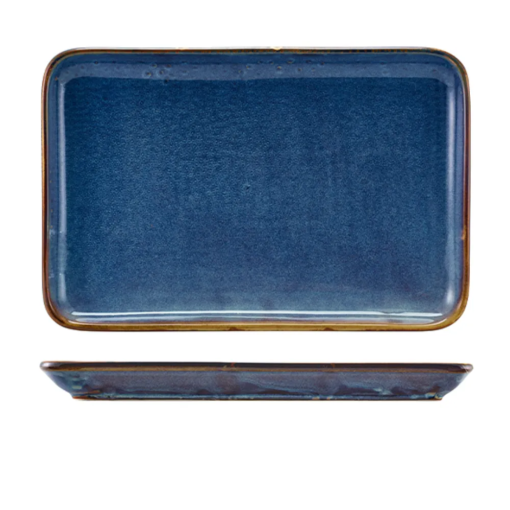 Barstuff Rechteckige Platte Terra Aqua Blue – 30 × 20 cm (3 Stk.)