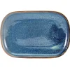 Barstuff Rechteckiger Teller Terra Aqua Blue - 24 x 16,5 cm (12 Stk.)