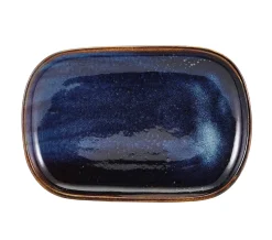 Barstuff Rechteckiger Teller Terra Aqua Blue - 24 x 16,5 cm (12 Stk.)