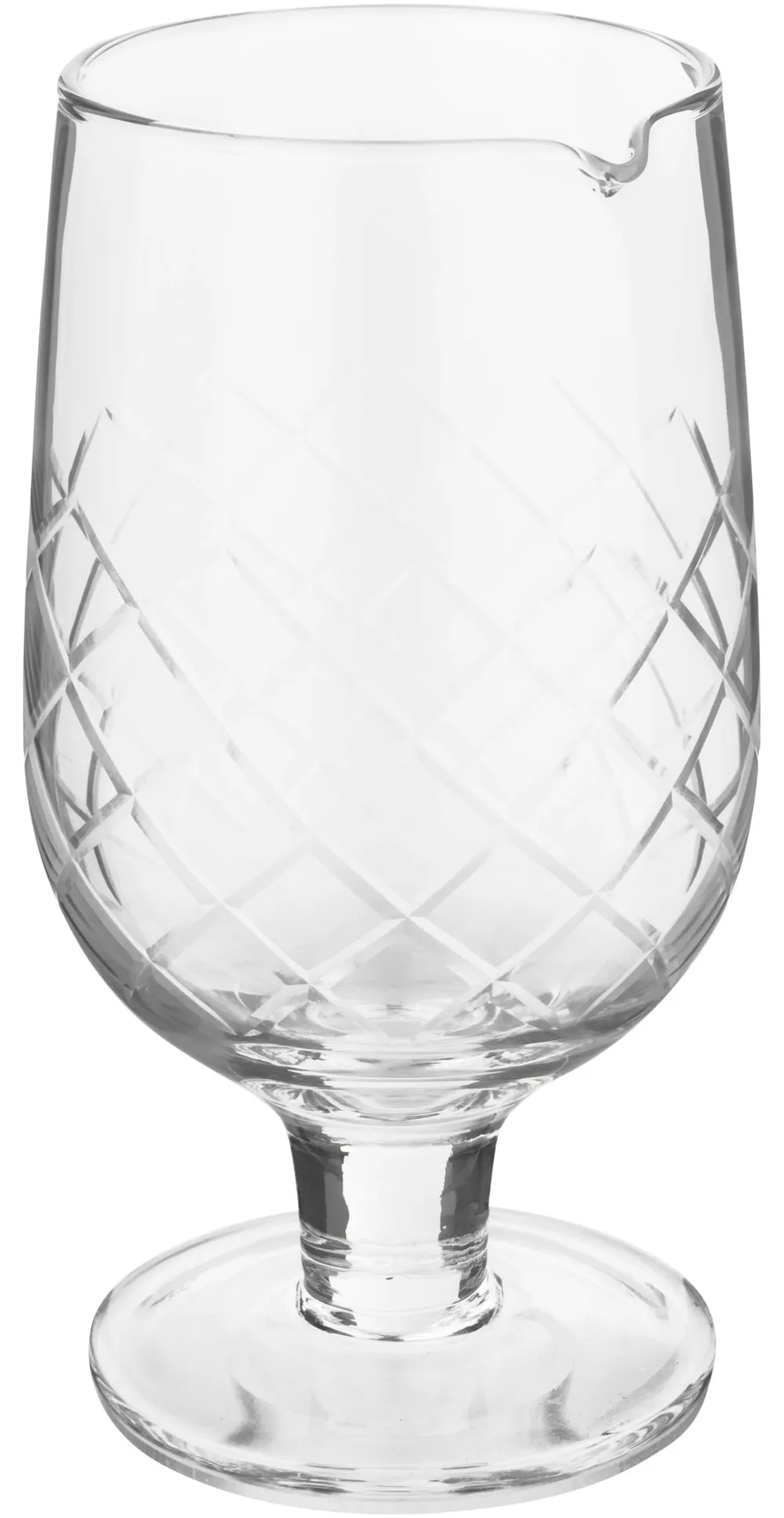 Barstuff Rührglas Diamond, mit Ausgusslippe und Stiel, Prime Bar - 840ml