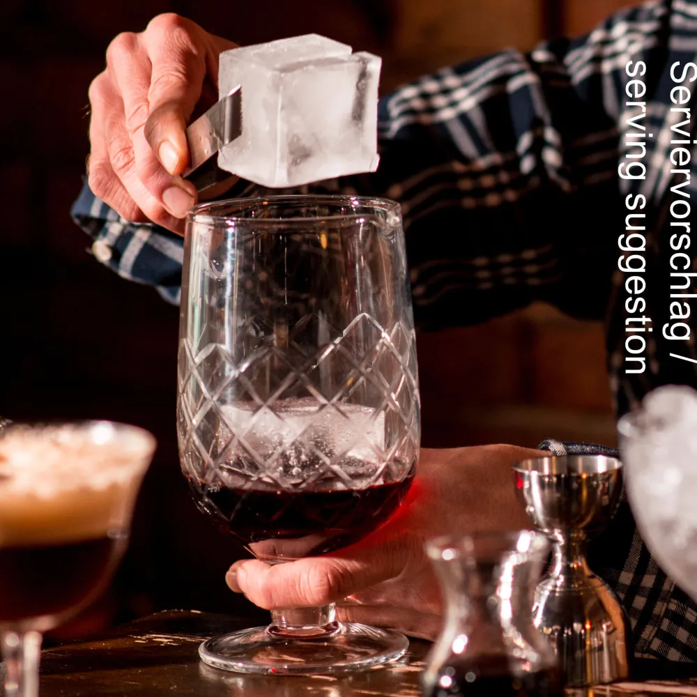 Barstuff Rührglas Diamond, mit Ausgusslippe und Stiel, Prime Bar - 840ml