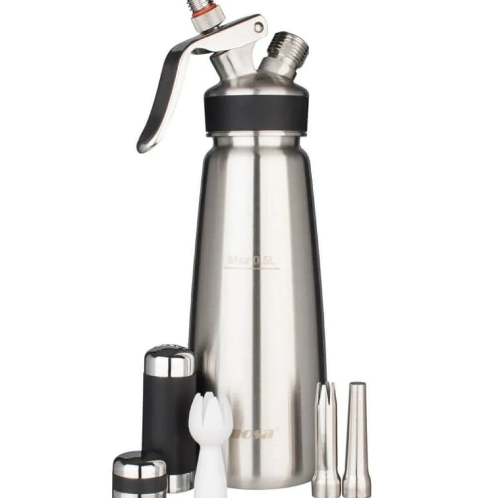 Barstuff Sahnesiphon Mosa, Edelstahl gebürstet - 500ml