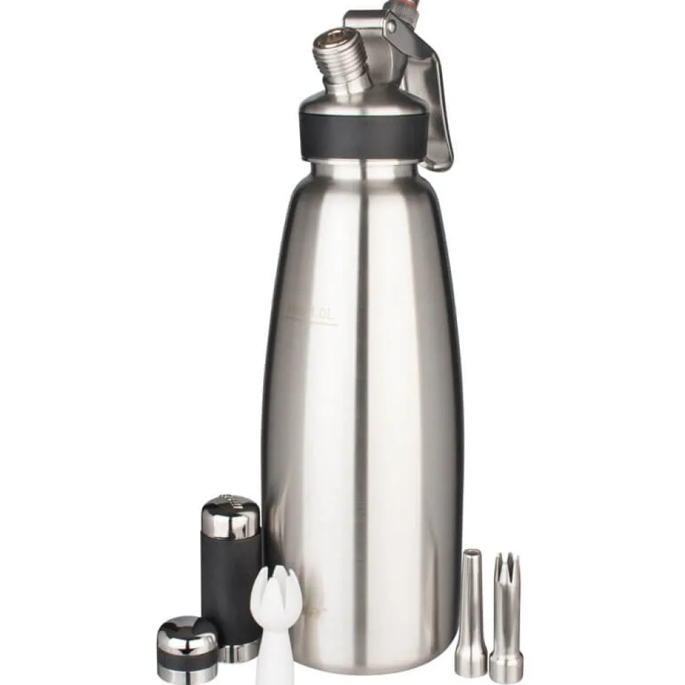 Barstuff Sahnesiphon Mosa, Edelstahl gebürstet - 1000ml