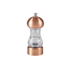 Barstuff Salz-/Pfeffermühle, Acryl, transparent, kupferfarben - 14cm