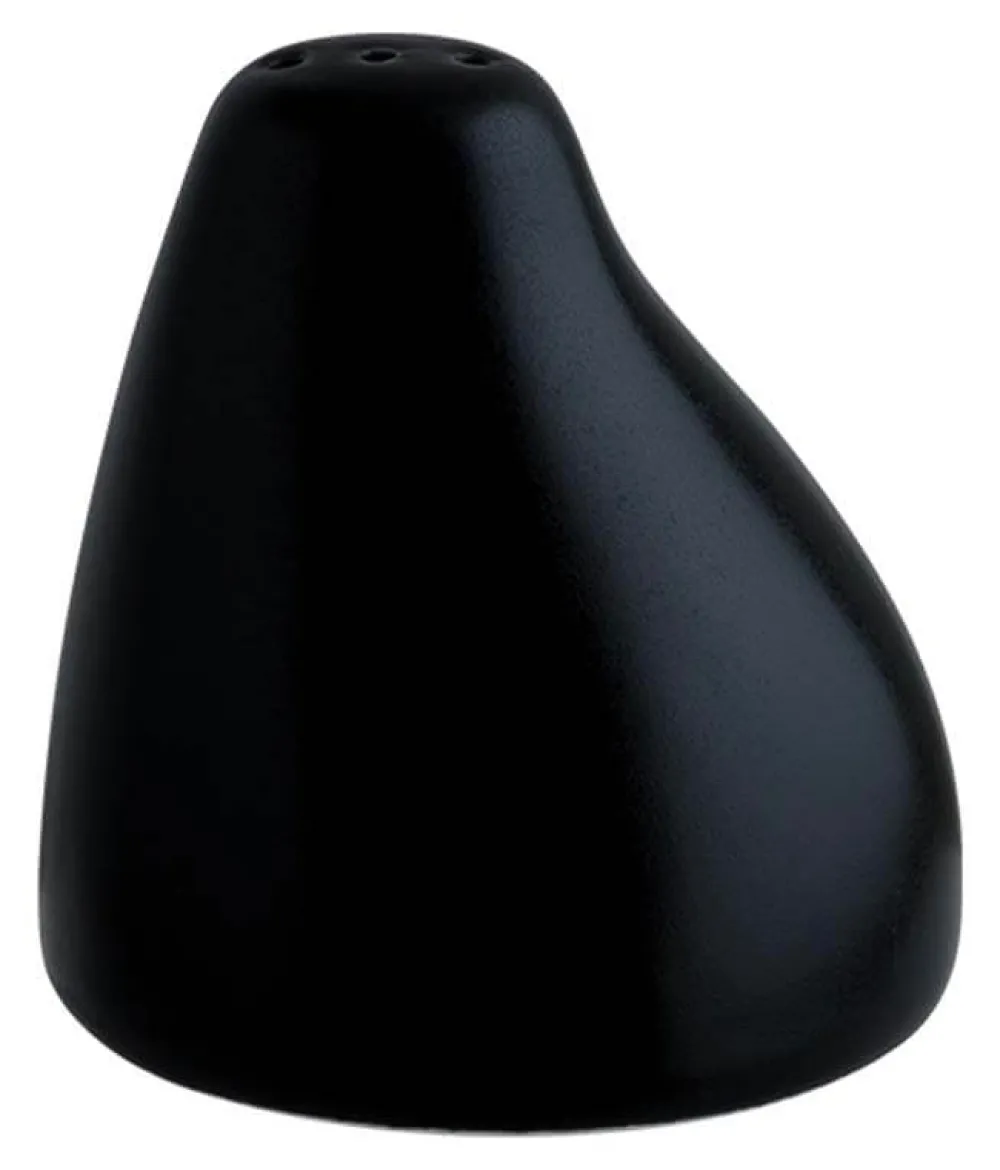 Barstuff Salzstreuer Bonna Notte Neat, Porzellan schwarz - 5cm (6 Stk.)