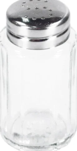 Barstuff Salzstreuer, Glas und Edelstahl - 7x4cm
