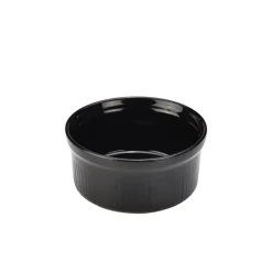 Barstuff Schale / Auflaufform Steingut schwarz - 170ml / 9,5cm (12 Stk.)